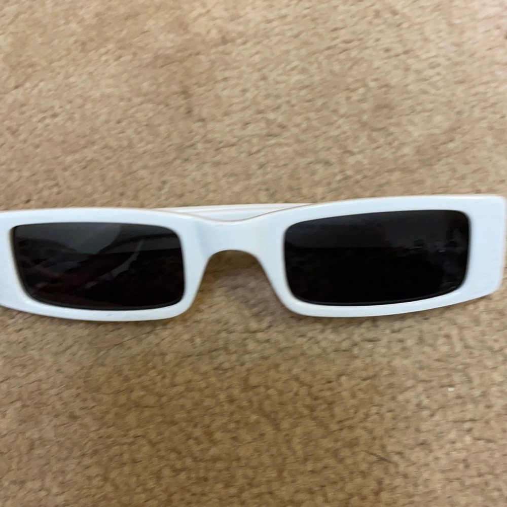 Shein black and white skinny ski sunglasses
